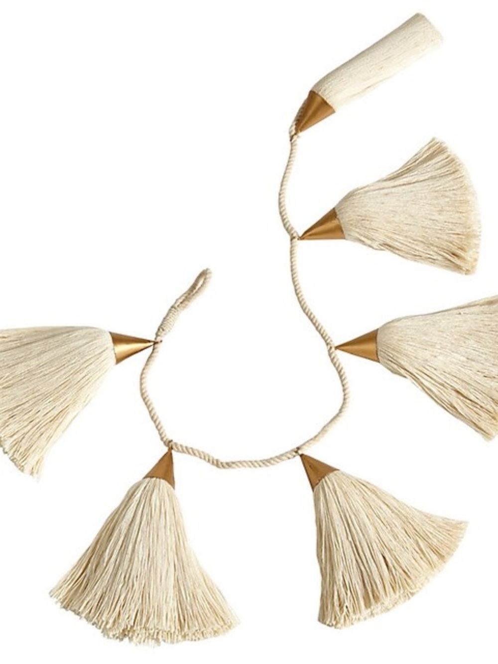 Ballard Design Oversized Tassel Garland in IVORY